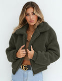Thick Warm Teddy Bear Pocket Cardigan Coat